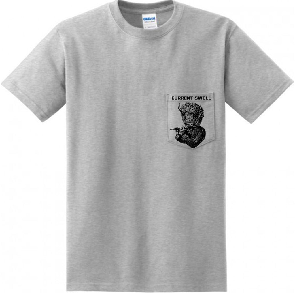 Buffalo Pocket T-Shirt - Gray